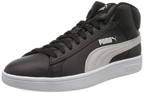 Puma Smash V2 Mid L, Zapatillas Unisex Adulto, Negro Black White, 42.5 EU
