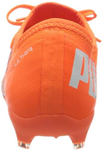 PUMA Ultra 3.1 FG/AG Jr, Zapatillas de Fútbol Unisex Adulto, Naranja (Shocking Orange Black), 38 EU