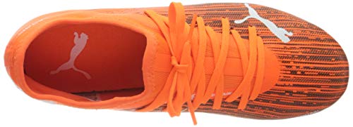 PUMA Ultra 3.1 FG/AG Jr, Zapatillas de Fútbol Unisex Adulto, Naranja (Shocking Orange Black), 38 EU