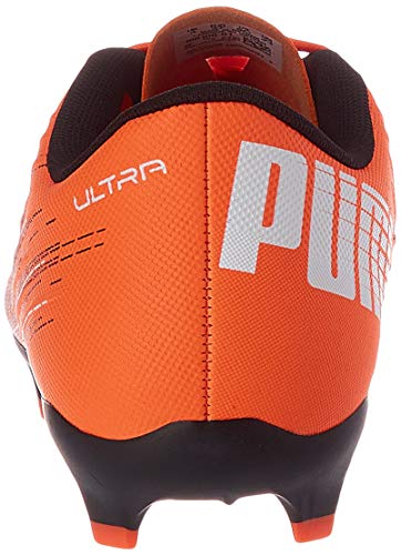 PUMA Ultra 4.1 FG/AG JR, Zapatillas de fútbol Unisex niños, Naranja Shocking Orange Black, 38 EU