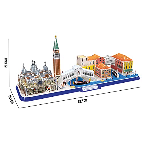 Puzzle 3D - Puzzles 3D para Adultos Y Niños, Maquetas para Montar, Rompecabezas 3D (Venecia)
