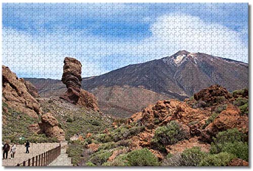 Puzzle- Volcán Teide, Tenerife, España Puzzle para Adultos Juguetes para niños 1000 Piezas de Rompecabezas de Madera Regalos Decoración del hogar