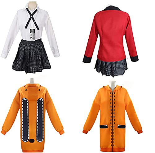 Qiheng Chaqueta con capucha cosplay anime para Kakegurui Conjunto completo vestido uniforme escolar para Yomozuki Runa