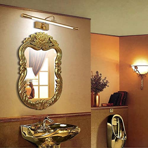 QPCUG Luz Frontal de Espejo Led, luz de Maquillaje Impermeable para baño, Luces de Pared de baño para Espejos, tocador, baño (L83cm/15w)