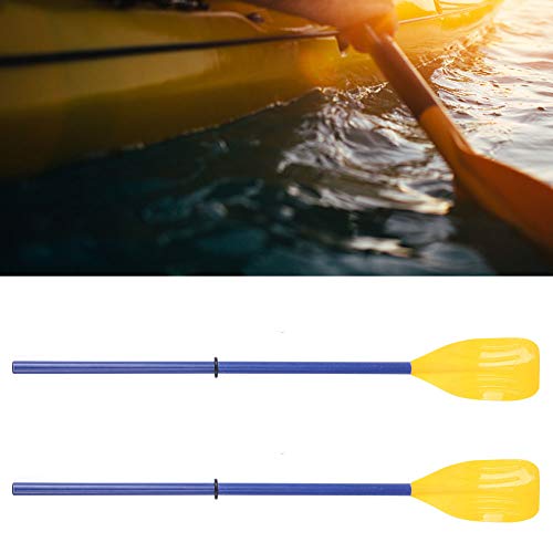 Queen.Y Remos de Kayak Remos de Plástico Abs Juego de Remos para Botes para Dos Personas Que Incluye 2 Tablas de Remo 4 Soportes de Manija 2 Tubos de Conexión 2 Bucles
