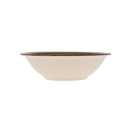 Quid Set 6 Cuencos para Sopa de cerámica gres | Platos hondos Gris 18 cm, Natura, Estandar