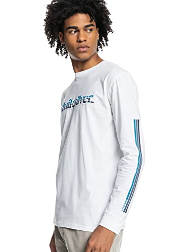 Quiksilver - Camiseta de Manga Larga - Hombre - XXL - Blanco