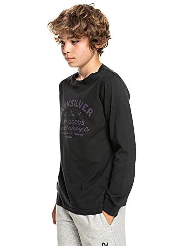 Quiksilver - Camiseta de Manga Larga - Niños - Negro