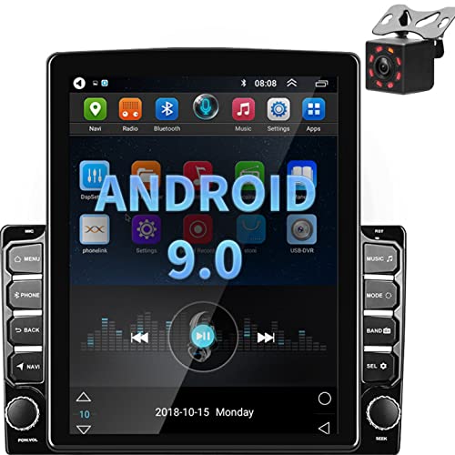 Radio Coche 2 DIN Android, Podofo Radio Coche Bluetooth con Pantalla táctil HD 1080P de 9,7 Pulgadas, Soporte de autoradio Coche WiFi FM Mirror Link y con Doble USB + cámara de Respaldo