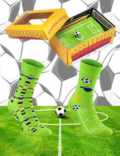 Rainbow Socks - Hombre Mujer Calcetines Fútbol Americano Graciosos - 1 Par - Talla 36-40