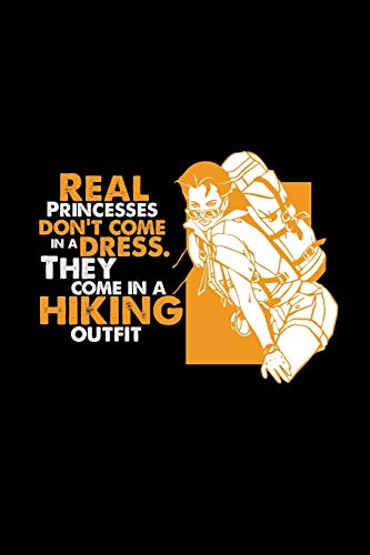 Real princess come in a hiking outfit: 6x9 Hiking | dotgrid | dot grid paper | notebook | notes