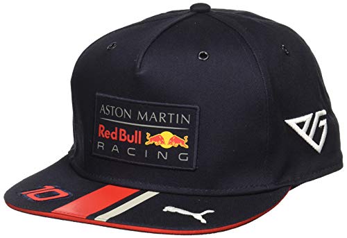 Red Bull Racing Aston Martin Pierre Gasly Flatbrim Cap 2019 Gorra de béisbol, Azul (Navy Navy), Talla única Unisex Adulto