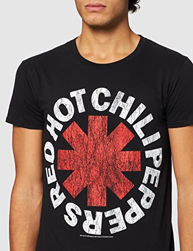 Red Hot Chili Peppers apenó Camiseta para Hombre Negro L | Idea del Regalo para los Hombres, Amante de la música, la música Rock Regalo