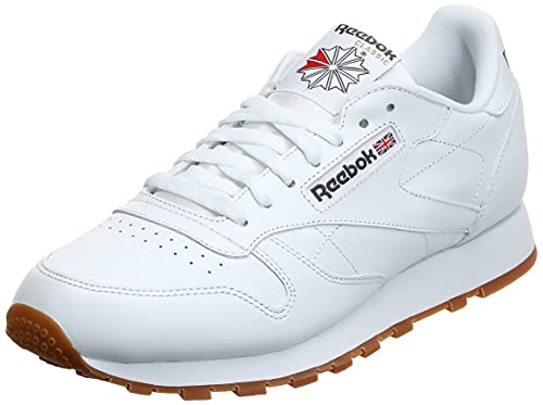 Reebok Classic Leather, Zapatillas de Gimnasia Hombre, Blanco INT White Lt Grey, 36.5 EU