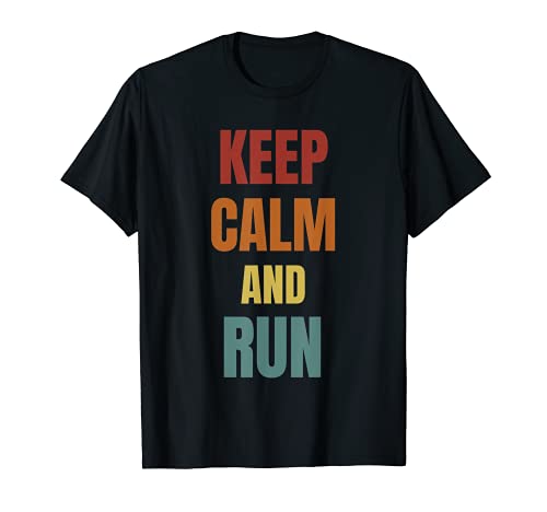 Regalo de los corredores de Keep Calm And Run Camiseta
