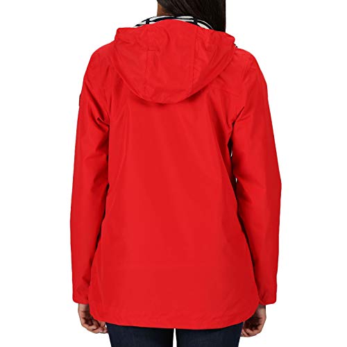 Regatta Bertille-Chaqueta Impermeable Y Transpirable, Completamente Forrada Y con Capucha Ajustable Jackets Waterproof Shell, Mujer, True Red, 8