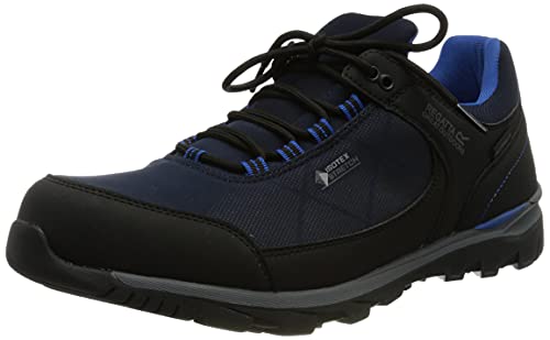 Regatta Highton Stretch' Waterproof Breathable Eva Footbed Rubber Outsole Hiking Shoes, Zapatillas para Caminar Hombre, Navy/Nautical, 43 EU