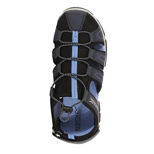 Regatta Westshore' Toe Bumper Water Friendly Eva Footbed Walking Sandals, Sandalias Deportivas Mujer, Cielos Azul Marino/Azul, 37 EU
