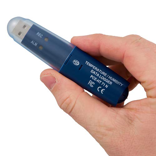 Registrador de temperatura y humedad USB / Termómetro / Higrómetro / Medición y registro de temperatura y humedad PCE-HT 71N