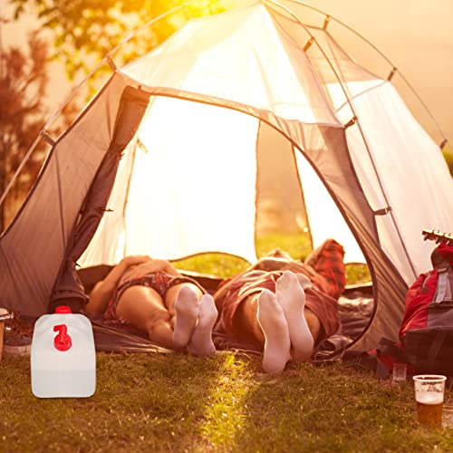 Relaxdays Bidón con Grifo, Tapón de Rosca, Depósito de Agua Potable, para Camping, 25L, Sin BPA, 1 Ud, Blanco & Rojo