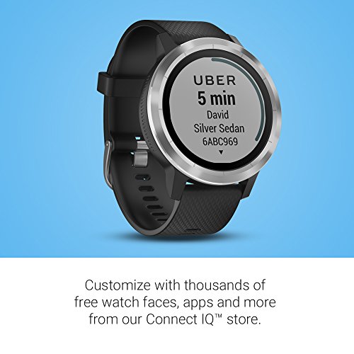 Reloj Inteligente Garmin vívoactive 3 GPS, Pantalla de 1.2 Inches, 0.65 pounds, Color Black with Stainless Hardware