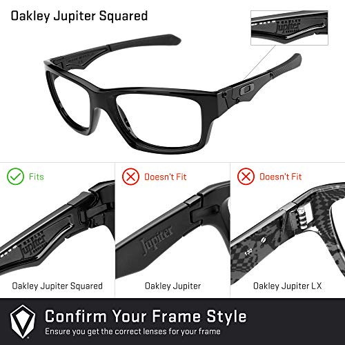 Revant Lentes de Repuesto Compatibles con Gafas de Sol Oakley Jupiter Squared, Polarizados, Azul Hielo MirrorShield