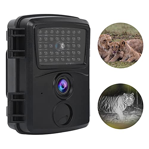 RiToEasysports Cámara Trail, videocámara de Caza de Alta definición 1080P 12MP con visión Nocturna para monitoreo de Vida Silvestre Seguridad en el hogar