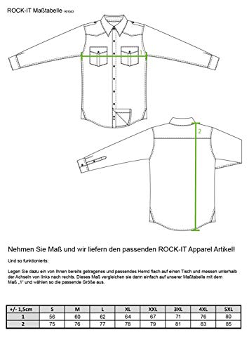ROCK-IT Apparel® Camisa de Manga Larga de Hombre con Franela de Manga Larga Camisa de Manga Larga European Lumberjack Check Shirt S-5XL Navy Color - RI1043-9-3XL