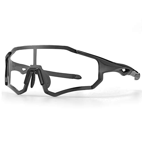 ROCKBROS Gafas Fotocromáticas de Bicicleta Protección UV400 Lente Inteligente para MTB Running Conducción Deportes al Aire Libre, Unisex