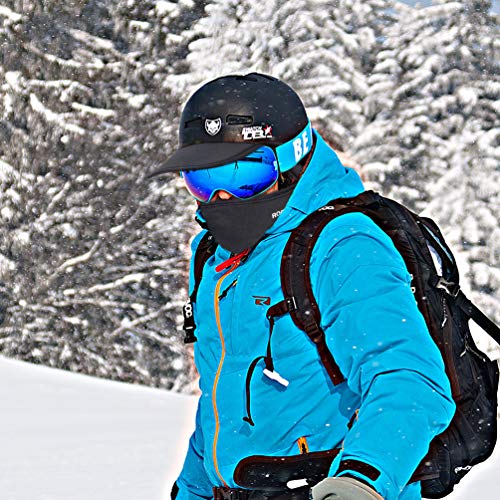 ROCKBROS Pasamontañas con Gorra Invierno Cálido Anti Viento para Ciclismo Esquí Snowboard Running Deportes al Aire Libre, Unisex