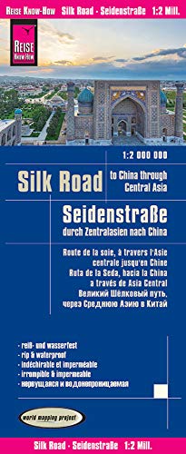 Ruta de la Seda. Hacía China a través de Asia central 1:1.800.000 mapa de carreteras impermeable. Reise Know-How.: world mapping project