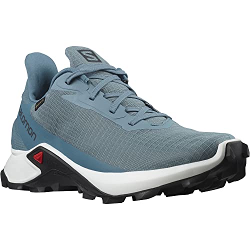 Salomon Alphacross 3 Gore-Tex (impermeable) Mujer Zapatos de trail running, Azul (Bluestone/White/Mallard Blue), 44 EU