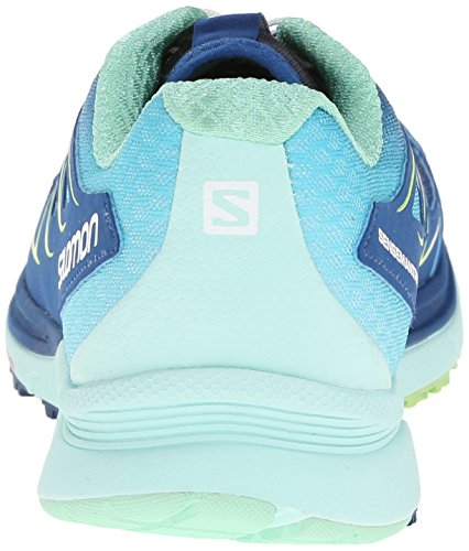 Salomon Sense Manatra 3, Zapatillas de Trail Running Mujer, Azul (Gentiane/Igloo Blue/Firefly Green), 36 EU