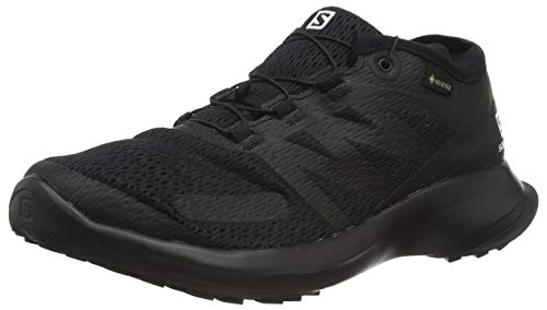 SALOMON Shoes Sense Flow GTX, Zapatillas de Running Mujer, Negro (Black/Black/Black), 37 1/3 EU