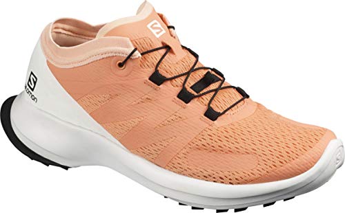 SALOMON Shoes Sense Flow, Zapatillas de Running Mujer, Multicolor (Cantaloupe/White/Bellini), 38 2/3 EU