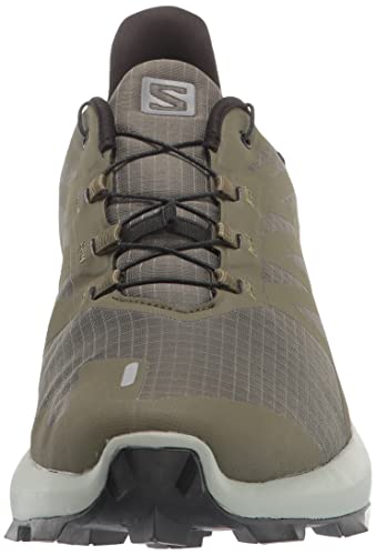 SALOMON Shoes Supercross 3, Zapatillas de Trail Running Hombre, Olive Night/Wrought Iron/Black, 42 2/3 EU