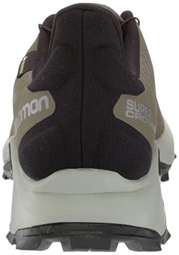 SALOMON Shoes Supercross 3, Zapatillas de Trail Running Hombre, Olive Night/Wrought Iron/Black, 42 2/3 EU