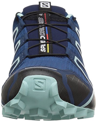 Salomon Speedcross 4, Zapatos de Trail Running Mujer, Poseidon/Eggshell Blue/Black, 40 2/3 EU