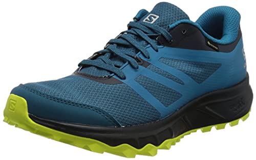 Salomon Trailster 2 Gore-Tex (impermeable) Hombre Zapatos de trail running, Azul (Lyons Blue/Navy Blazer/Evening Primrose), 40 EU