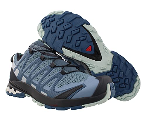 Salomon XA Pro 3D V8 Mujer Zapatos de trail running, Azul (Ashley Blue/Ebony/Opal Blue), 36 EU