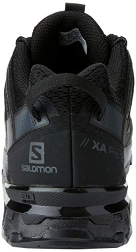 Salomon XA Pro 3D V8 Mujer Zapatos de trail running, Negro (Black/Phantom/Ebony), 39 ⅓ EU