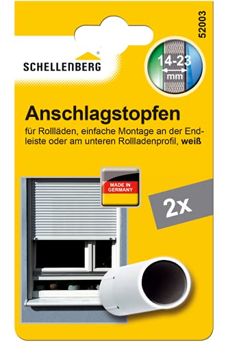 Schellenberg 52003 - Tope de persiana, color blanco