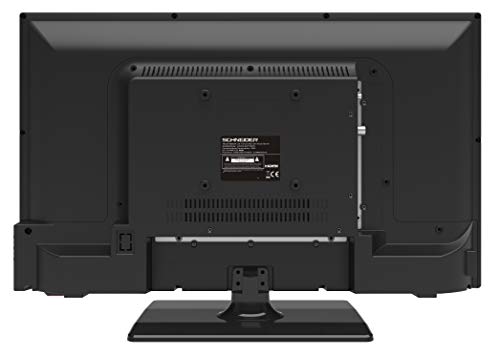 Schneider Consumer - Televisión LED 24" HD 220/12V, LED24-SCP100HC, HDMI, USB, Adaptador 12v Especial Coches y autocaravanas, Negra