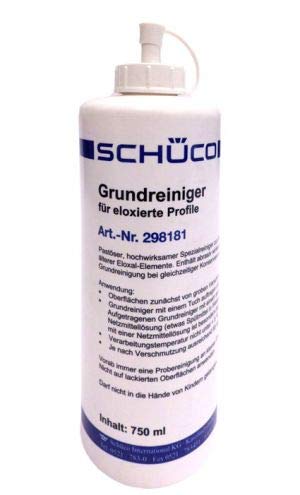 Schüco - Limpiador básico para ventanas de aluminio, 750 ml, para elementos de aluminio anodizado