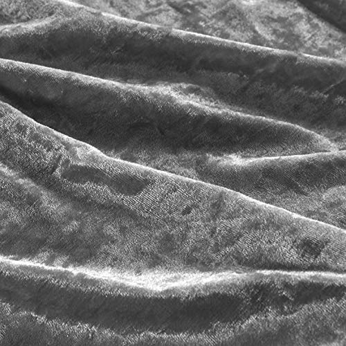 SCM Crushed Velvet Conjunto de Funda nórdica de Invierno - Diseño de Tela Gruesa y cálida de Lujo - Conjuntos de Funda de edredón de Terciopelo de Cristal Ultra Suave