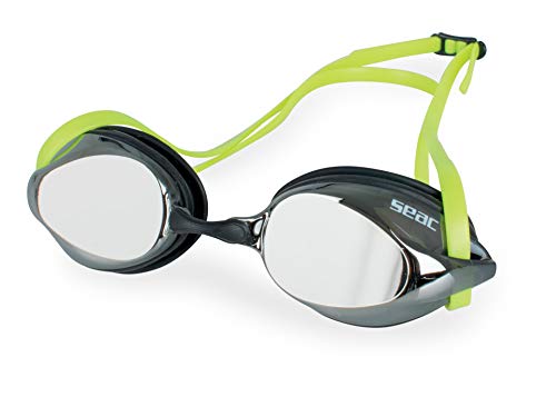 Seac Ray, gafas de natación con lentes espejo para mujer y hombre, perfectas para nadar en aguas abiertas