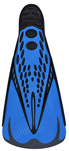 SEAC Speed S Aletas Cortas de natación para Entrenamientos en la Piscina y en el mar, Unisex, Azul/Negro, 44/45