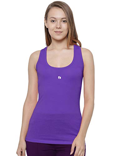 Señoras gimnasio chaleco r1pl3y Candish deportes tanque top para mujer Fitness running Racer Back gimnasio chaleco, R1pl3y, morado