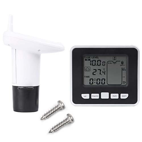 Sensor ultrasónico de nivel de agua ultrasónico del indicador de nivel con pantalla de temperatura líquida del LCD Ninguna ayuda del muslo del resbalón