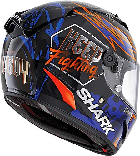Shark Casco de moto RACE-R PRO LORENZO CATALUNYA GP 2019 GP KRB, Negro/Rojo/Azul, S